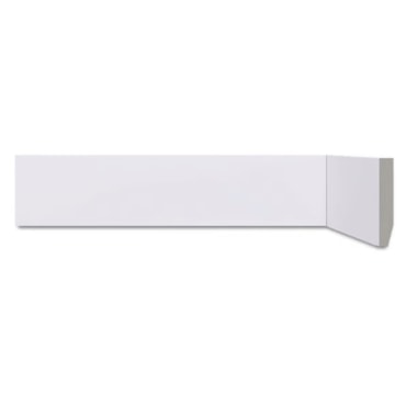 Rodapé Detalli Liso 15x24,4cm Branco