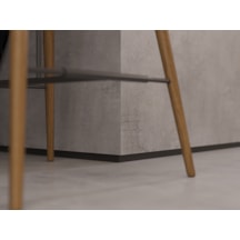 Rodapé Inverso de Alumínio Preto Santa Luzia 4 unidades 30x3000mm