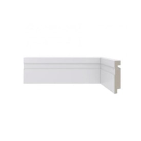 Rodapé Santa Luzia 456 Frisado Branco 7x24cm Unidade