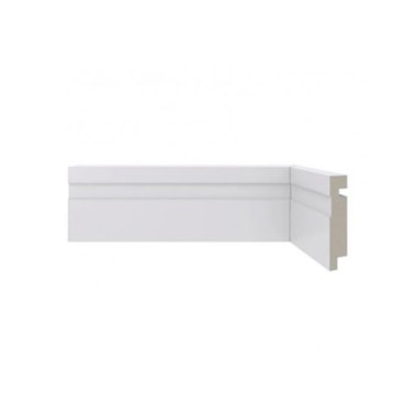 Rodapé Santa Luzia 456 Frisado Branco 7x24cm Unidade