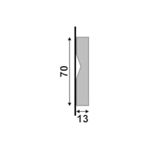 Rodapé Santa Luzia Liso 7x240cm Branco