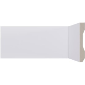 Rodapé Santa Luzia Liso LEV101 Branco de Poliestireno 10x1,3cm