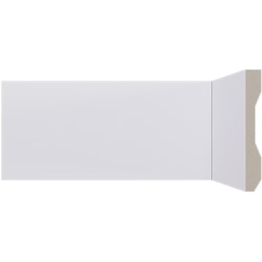 Rodapé Santa Luzia Liso LEV101 Branco de Poliestireno 10x1,3cm