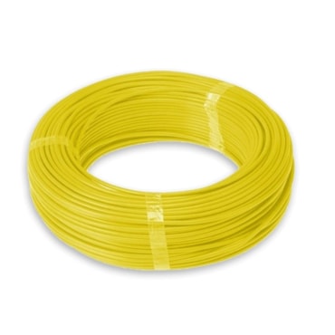 Rolo Cabo Flex Com 1,5 mm e 100 Metros Amarelo