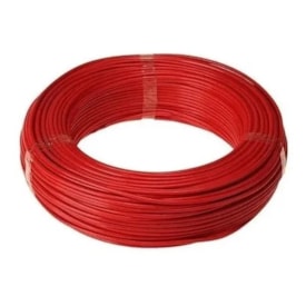 Rolo Cabo Flexível 2,5mm com 100m Vermelho