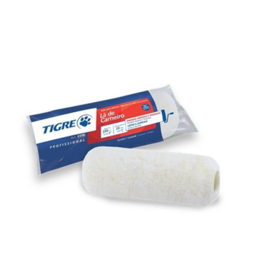 Rolo de Pintura Lã de Carneiro 23cm Tigre