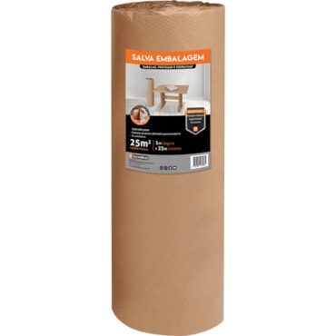 Salva Piso Salvabras Kraft com Bolha 1mx25m