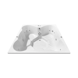 Spa Floratta Quadrado Top Line p/ 6 pessoas Ouro Fino 179x179x55cm