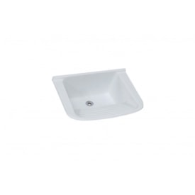 Tanque Simples Rorato de Mármore Sintético 55x41cm Gelo