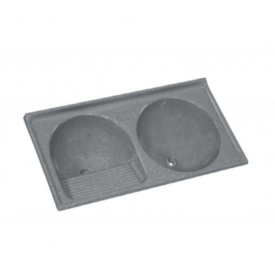 Tanque Sintético Duplo Rorato Cinza 110x55cm