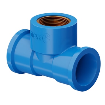 Te Azul Soldável c/ Bucha de Latão 25x1/2'' Tigre Te Azul Soldável c/ Bucha de Latão 25x1/2'' Tigre