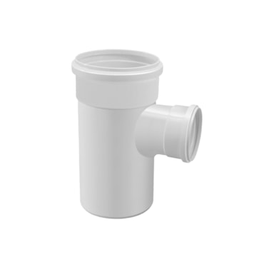 Tê de Redução Esgoto Krona Série Normal 100x50mm Tê de Redução Esgoto Krona Série Normal 100x50mm