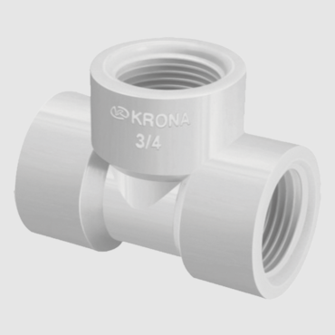 Te PVC Roscável Krona 1/2'' Te PVC Roscável Krona 1/2''