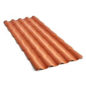 Telha de PVC Colonial Americana Cerâmica 0,86x3,28m