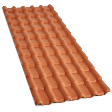 Telha em PVC Preconvc Plan Cerâmica 2,42m x 0,88 m Telha em PVC Preconvc Plan Cerâmica 2,42m x 0,88 m