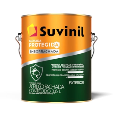 Tinta Acrílica Emborrachada Fachada Protegida Branco Neve Galão 3,6L