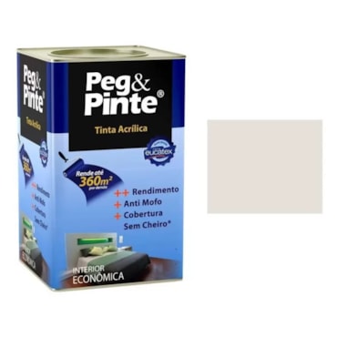 Tinta Acrílica Eucatex Gelo Fosco Peg&Pinte 18L