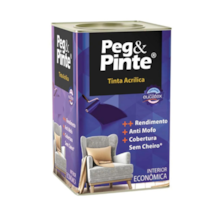 Tinta Acrílica Eucatex Gelo Fosco Peg&Pinte 18L