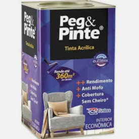Tinta Acrílica Eucatex Palha Sertão Peg&Pinte Latão 18L