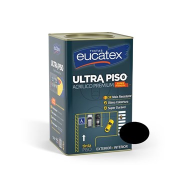 Tinta Acrílica Eucatex Ultra Piso Premium Preto 18L