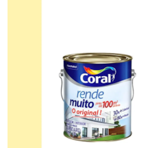 Tinta Acrílica Fosco Coralatex Rende Muito Amarelo Vanilla 3,6l