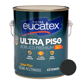 Tinta Acrílica para Piso Premium Preto 3,6L Eucatex