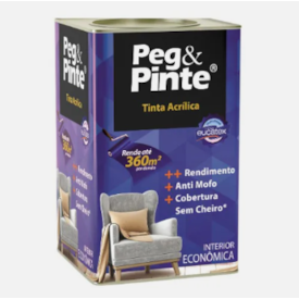Tinta Acrílica Peg & Pinte Eucatex Marfim 18L