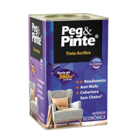 Tinta Acrílica Peg Pinte Camurça Imperial 18L Eucatex