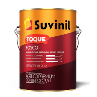 Tinta Acrílica Premium Toque Fosco Areia 3,6l