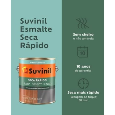 Tinta Esmalte Brilhante Base Água Gelo Suvinil 3,6L