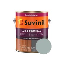 Tinta Esmalte Cinza Médio para Madeira e Metal Suvinil Cor&Proteção Galão de 3,2L