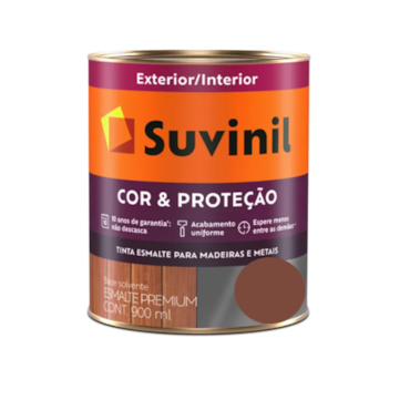 Tinta Esmalte Colorado para Madeira e Metal Suvinil Cor&Proteção Brilhante 900ml Tinta Esmalte Colorado para Madeira e Metal Suvinil Cor&Proteção Brilhante 900ml