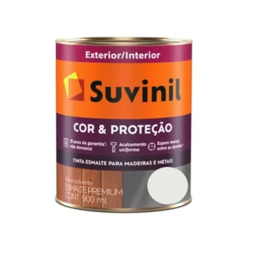 Tinta Esmalte Gelo Acetinado para Madeira e Metal Suvinil Cor&Proteção 900ml