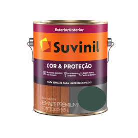 Tinta Esmalte Suvinil Cor & Proteção Acetinado Verde Colonial Galão 3,6L