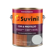 Tinta Esmalte Suvinil Cor & Proteção Brilhante Alumínio Galão 3,6L