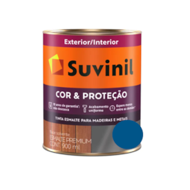 Tinta Esmalte Suvinil Cor & Proteção Brilhante Azul França Galão 3,6L