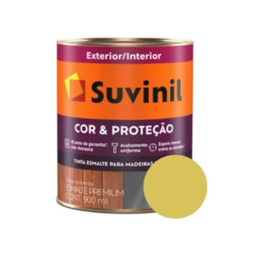 Tinta Esmalte Suvinil Cor & Proteção Brilhante Ouro Amarelo 800ml Tinta Esmalte Suvinil Cor & Proteção Brilhante Ouro Amarelo 800ml