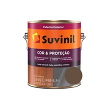 Tinta Esmalte Suvinil Cor & Proteção Brilhante Tabaco Galão 3,6L