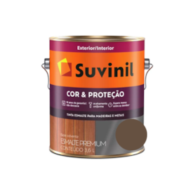 Tinta Esmalte Suvinil Cor & Proteção Brilhante Tabaco Galão 3,6L
