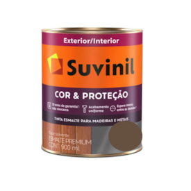 Tinta Esmalte Suvinil Cor & Proteção Brilhante Tabaco Litro 900ml