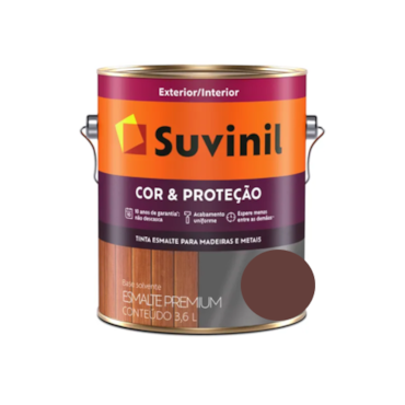 Tinta Esmalte Suvinil Cor & Proteção Brilhante Vinho Chassis Litro 900ml Tinta Esmalte Suvinil Cor & Proteção Brilhante Vinho Chassis Litro 900ml