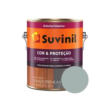 Tinta Esmalte Suvinil Cor & Proteção Cinza Médio Galão 3,2L