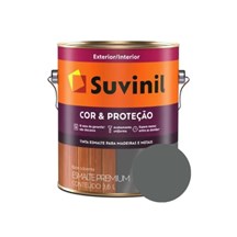 Tinta Esmalte Suvinil Cor & Proteção Grafite Claro Galão 3,6L