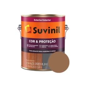 Tinta Esmalte Suvinil Óleo & Brilho Galão 3,6L Cor Marrom-Conhaque