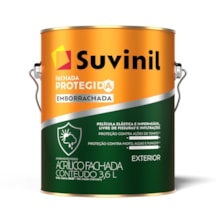 Tinta Fachada Emborrachada Branco Suvinil 3,6L