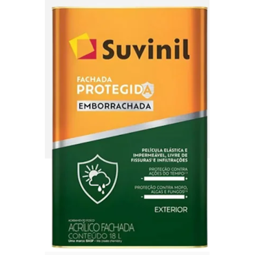Tinta Fachada Protegida Emborrachada Branco Neve 18l Tinta Fachada Protegida Emborrachada Branco Neve 18l