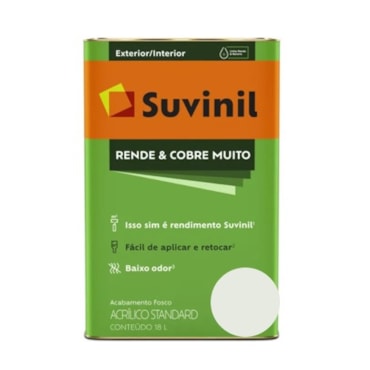 Tinta Gelo Rende & Cobre Muito Suvinil Fosco Latão 18L
