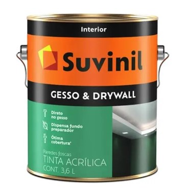 Tinta para Gesso e Drywall Suvinil Galão 3,6L