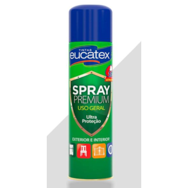 Tinta Spray Premium Multiuso Alumínio Brilhante 400ml