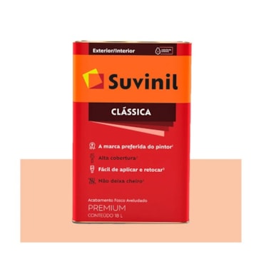 Tinta Suvinil Clássica Premium Maxx PVA Pêssego 18L Tinta Suvinil Clássica Premium Maxx PVA Pêssego 18L